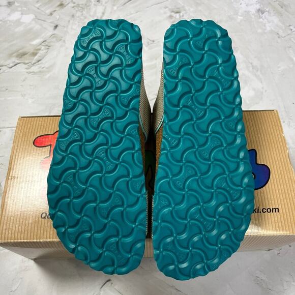 NEW Birkenstock Birki’s Curacao ll Sandal SIZE 36 US 5 NARROW Stretch Beige Mint - Picture 5 of 13